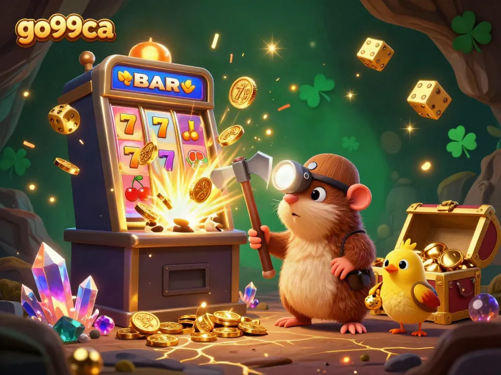 Experience excitement with go99ca: a treasure hunter mole amidst dazzling casino games and jackpots.