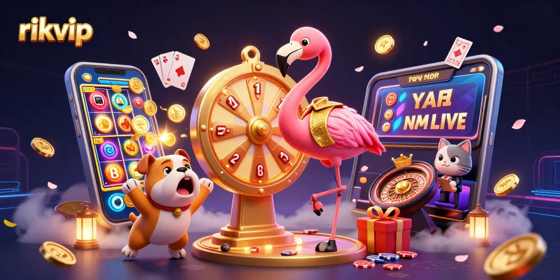 Experience thrilling gameplay with rikvip's vibrant casino elements and dynamic characters.