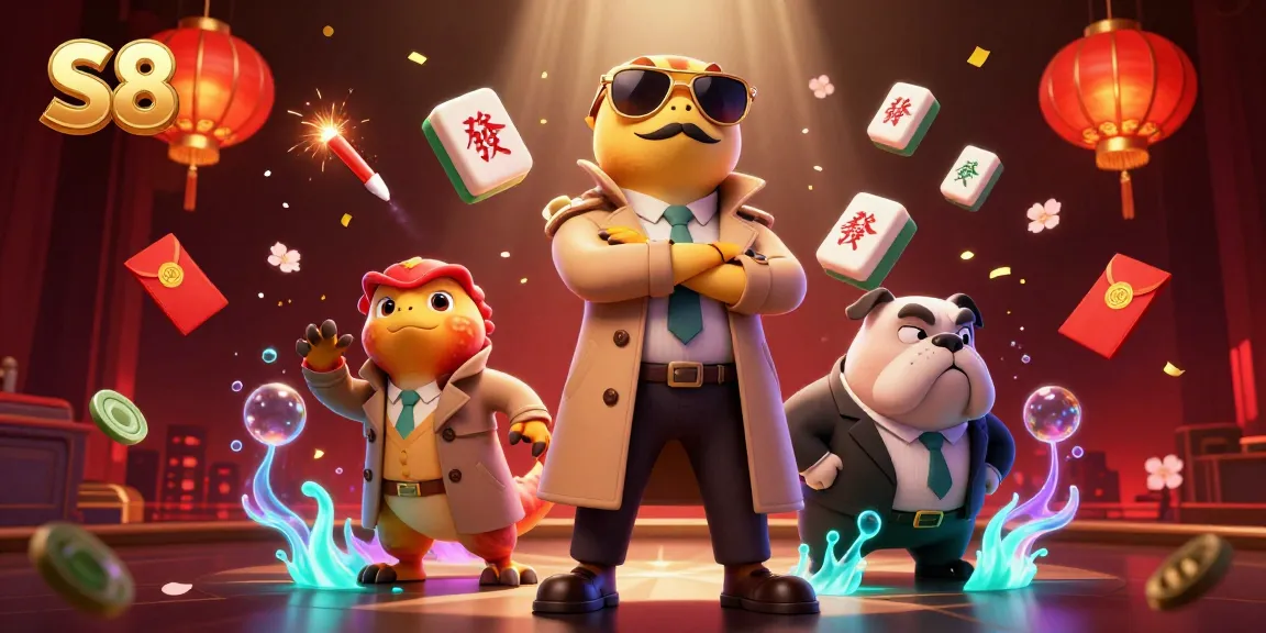 S8 players enjoy a thrilling casino night with colorful games and vibrant characters in action.