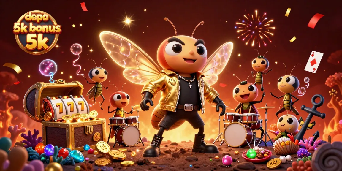 Engage with the depo 5k bonus 5k promotion featuring vibrant 3D casino elements.