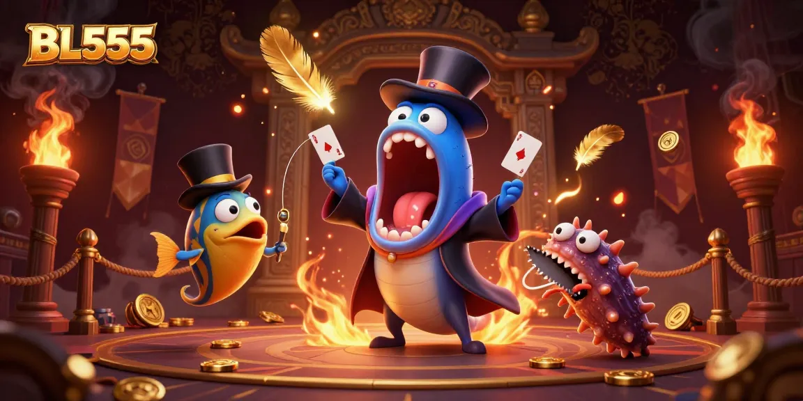 Engage with BL555 as a deep-sea gambler's arena featuring a magical eel performing tricks.